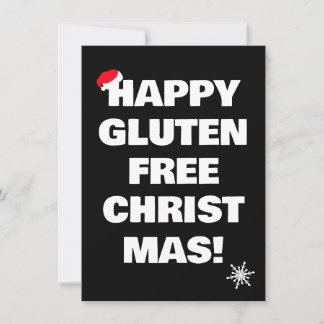 Happy Gluten Free Christmas Holiday Card