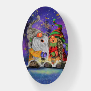 Happy Gnome Christmas Paperweight