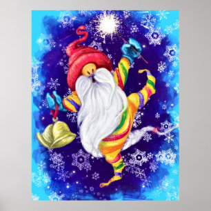 Happy Gnome Christmas Poster