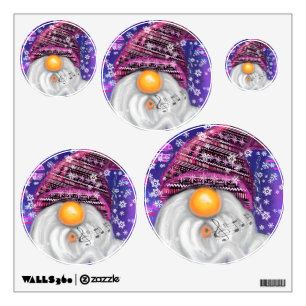 Happy Gnome Christmas Wall Decals