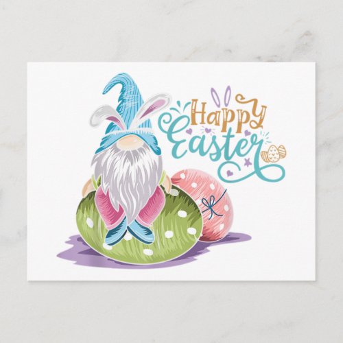 Happy Gnome Easter Postcard