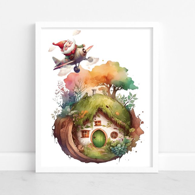 Happy Gnome Travel Earth House | Poster (Creator Uploaded)