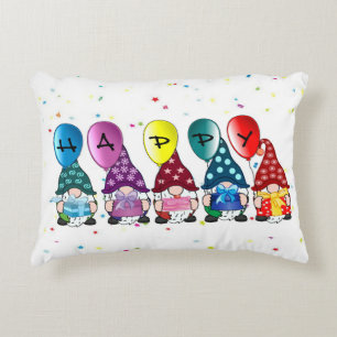 Happy Gnomes  Accent Pillow