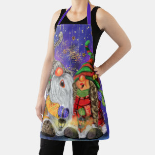 Happy Gnomes Christmas Apron