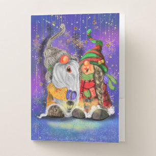 Happy Gnomes Christmas Pocket Folder