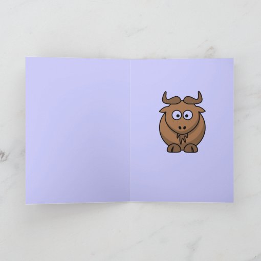 Happy Gnu Year Holiday Card Zazzle