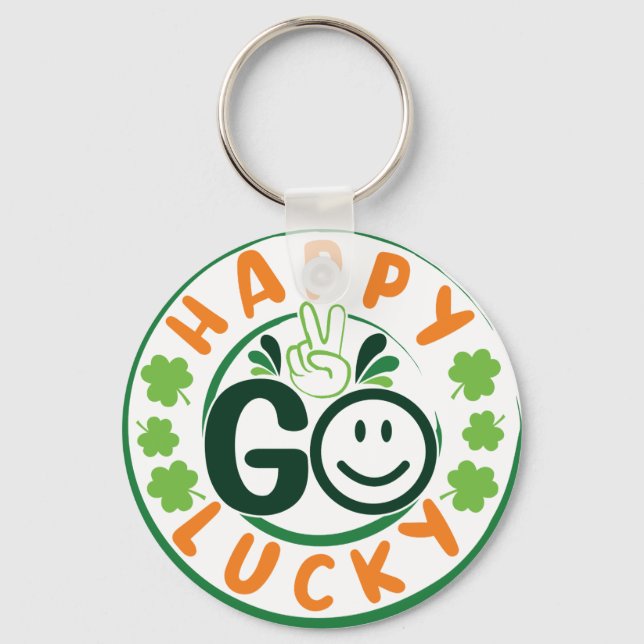 Happy Go Lucky-52904 Keychain (Front)