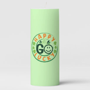 Happy Go Lucky-52904 Pillar Candle