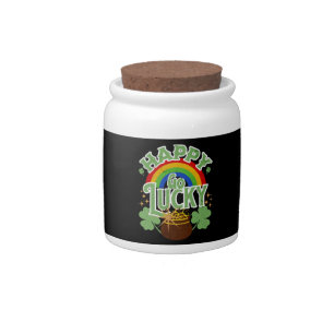 Happy Go Lucky Candy Jar