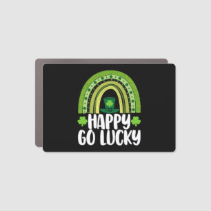 Happy Go Lucky Car Magnet