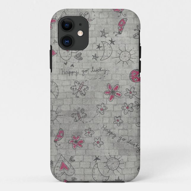 happy go lucky iphone 5 case (Back)