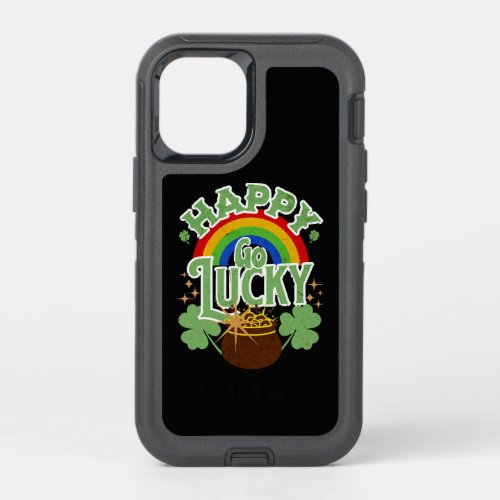 Happy Go Lucky OtterBox Defender iPhone 12 Mini Case