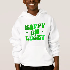 HAPPY GO LUCKY Shamrock Kid’s Hoodie Sweatshirt