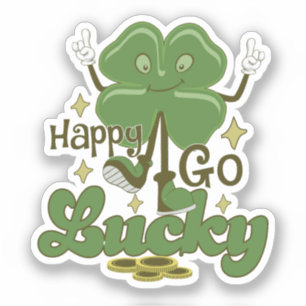 Happy Go Lucky St. Patrick's Day Sticker