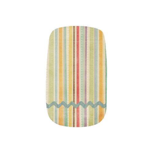 Happy Go Lucky Stripes  Zig_Zags Nail Art