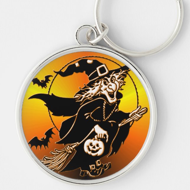 Happy Go Lucky Witch Keychain (Front)