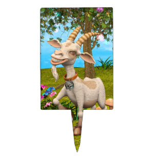 Happy Goat Cake Topper