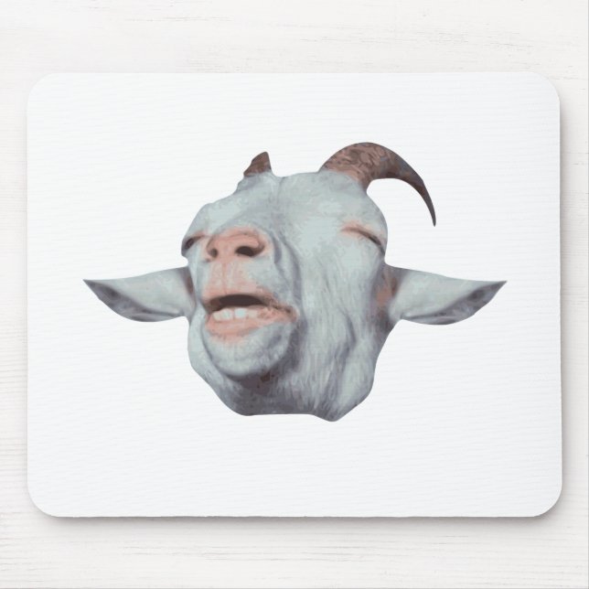 Happy Goat is Faded Mouse Pad (Front)