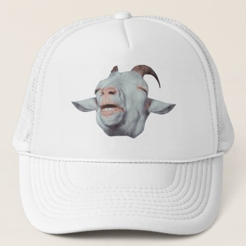 Happy Goat is Faded Trucker Hat