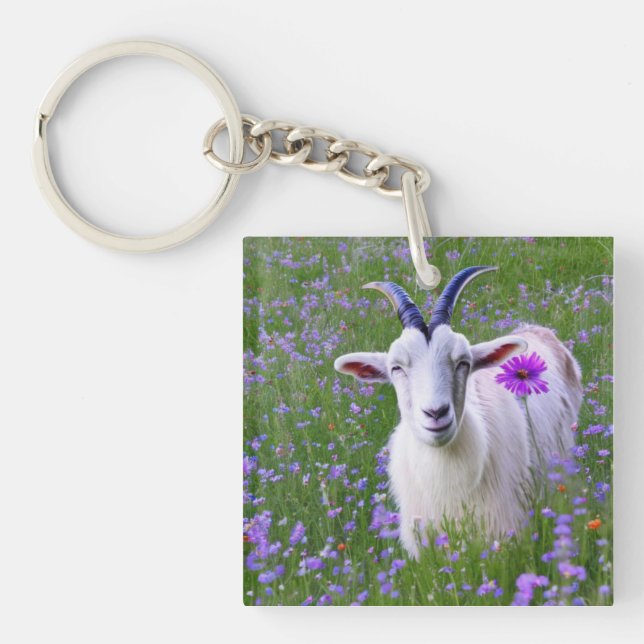 Happy Goat Keychain (Front)