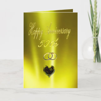 Happy Golden 50th Anniversary Card