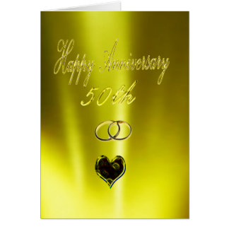 Happy Golden 50th Anniversary Card