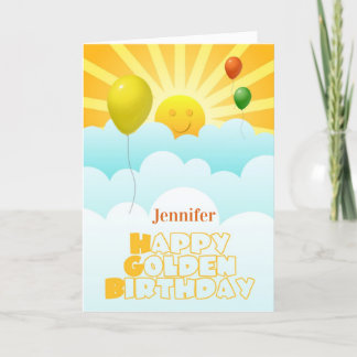 Happy Golden Birthday Card