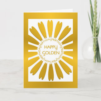 Happy Golden Birthday Card