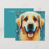 Happy Golden Retriever (Front/Back)