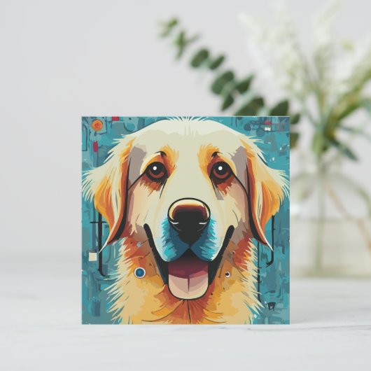 Happy Golden Retriever (Standing Front)