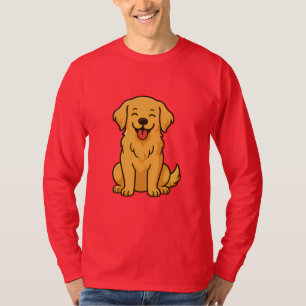 Happy Golden Retriever Dog – Cute Funny Pets T-Shirt