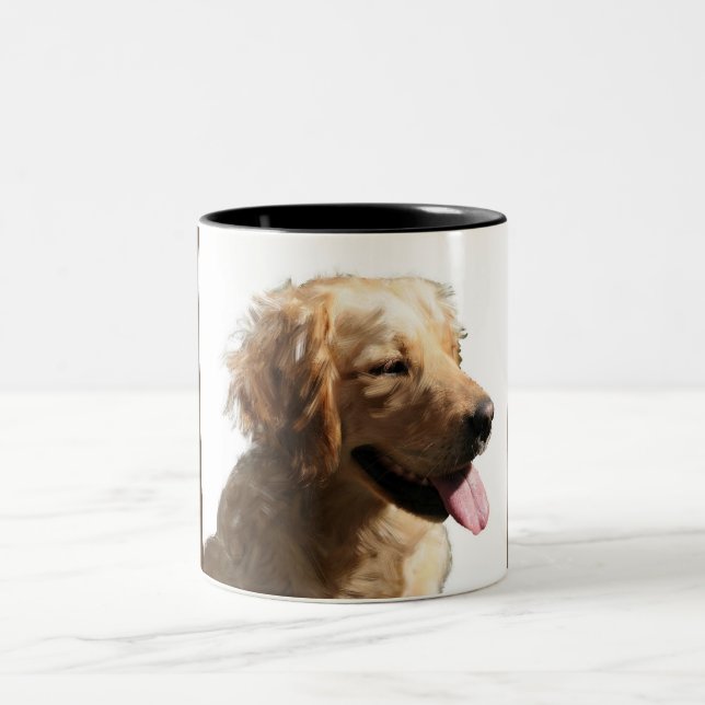 Happy Golden Retriever Mug (Center)