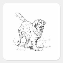 Happy Golden Retriever, Personalized