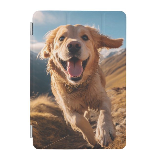 Happy Golden Retriever Running  iPad Mini Cover (Front)