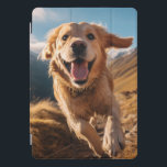 Happy Golden Retriever Running  iPad Pro Cover<br><div class="desc">Happy Golden Retriever Running</div>
