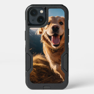 Happy Golden Retriever Running iPhone 13 Case