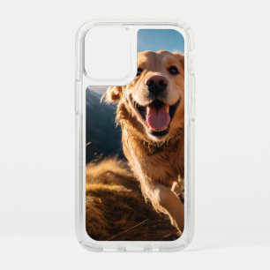 Happy Golden Retriever Running Speck iPhone 12 Mini Case