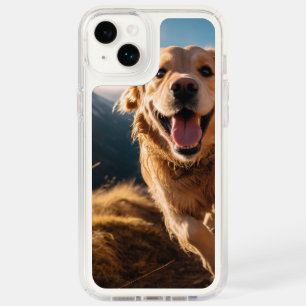 Happy Golden Retriever Running Speck iPhone 14 Plus Case
