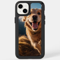 Happy Golden Retriever Running