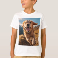 Happy Golden Retriever Running 
