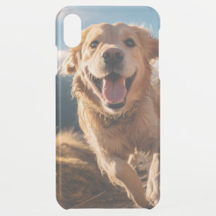 Happy Golden Retriever Running iPhone XS Max Case