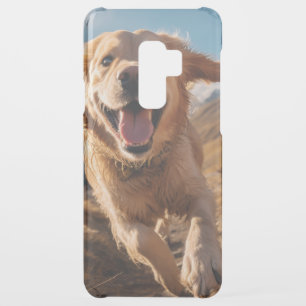 Happy Golden Retriever Running  Uncommon Samsung Galaxy S9 Plus Case