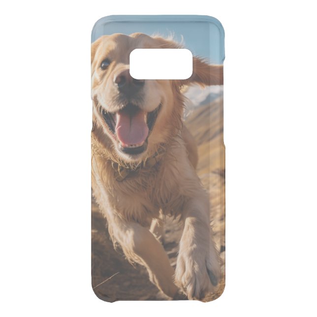 Happy Golden Retriever Running  Uncommon Samsung Galaxy Case (Back)