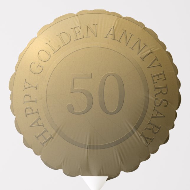 Happy golden wedding anniversary balloon (Front)