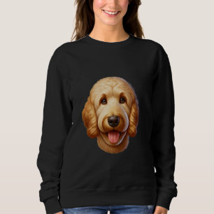 Happy Goldendoodle Dog Lover Cute Puppy Face Sweatshirt