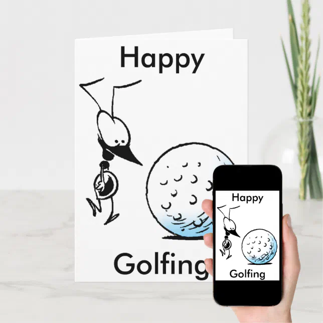 Happy Golfing Funny Greeting Card Zazzle