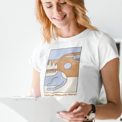 happy good vibe happiness self care every day  T_Shirt
