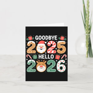 Happy Goodbye 2025 Hello 2026 Festive New Year Loo Card