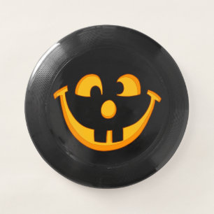 Happy Goofy Jack O Lantern Halloween Pumpkin Face Wham-O Frisbee
