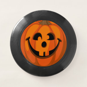 Happy Goofy Jack O Lantern Halloween Pumpkin Face Wham-O Frisbee